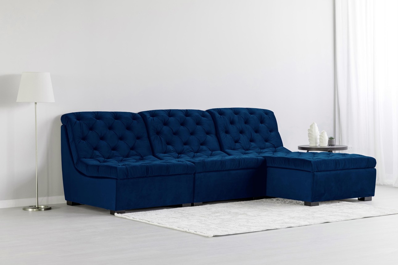 Colțar modular VERSAILLES (ansamblul 3), 2730x1870x850 mm.