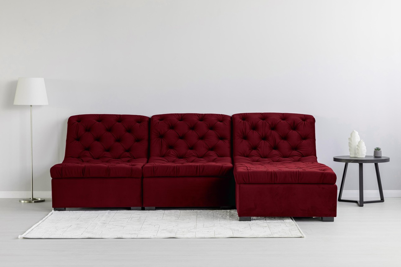 Colțar modular VERSAILLES (ansamblul 3), 2730x1870x850 mm.