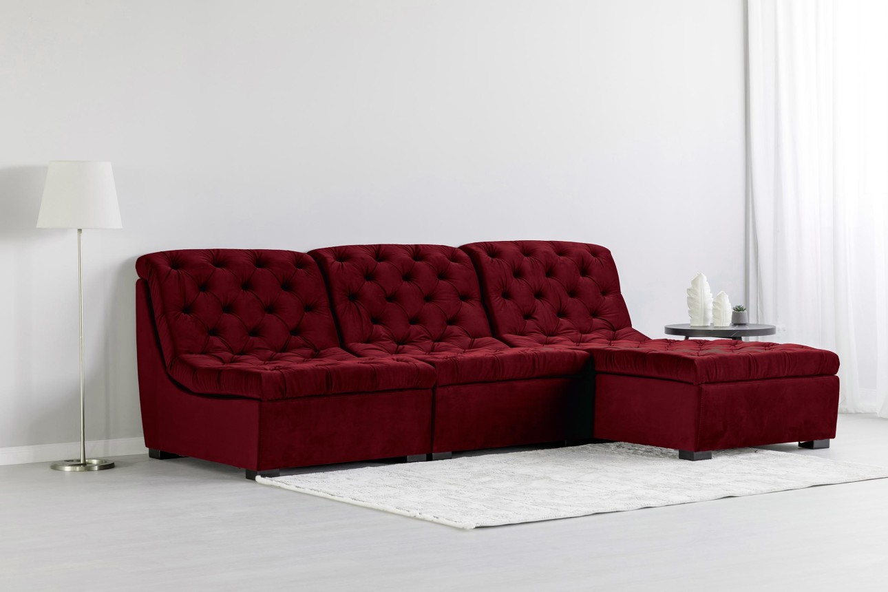 Colțar modular VERSAILLES (ansamblul 3), 2730x1870x850 mm.