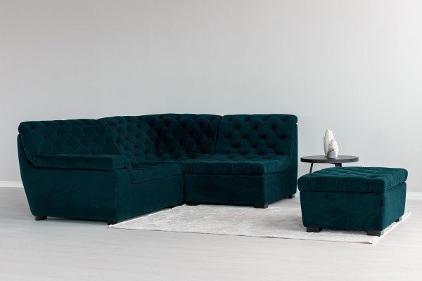 Colțar modular VERSAILLES (ansamblul 9), 2600x2100x970 mm.