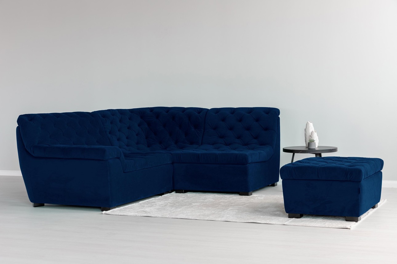 Colțar modular VERSAILLES (ansamblul 9), 2600x2100x970 mm.