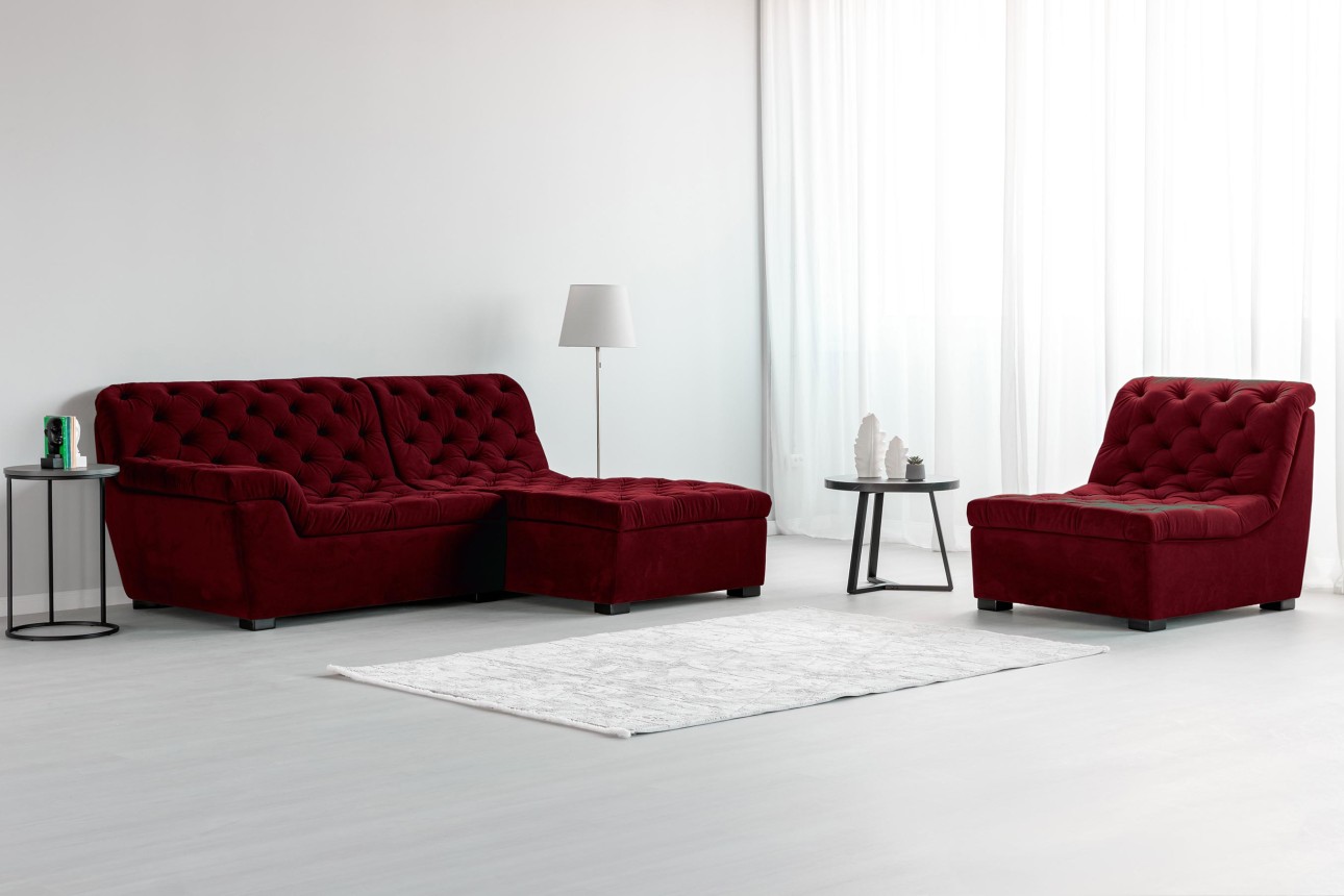 Colțar modular VERSAILLES (ansamblul 2), 2300x1820x970 mm.