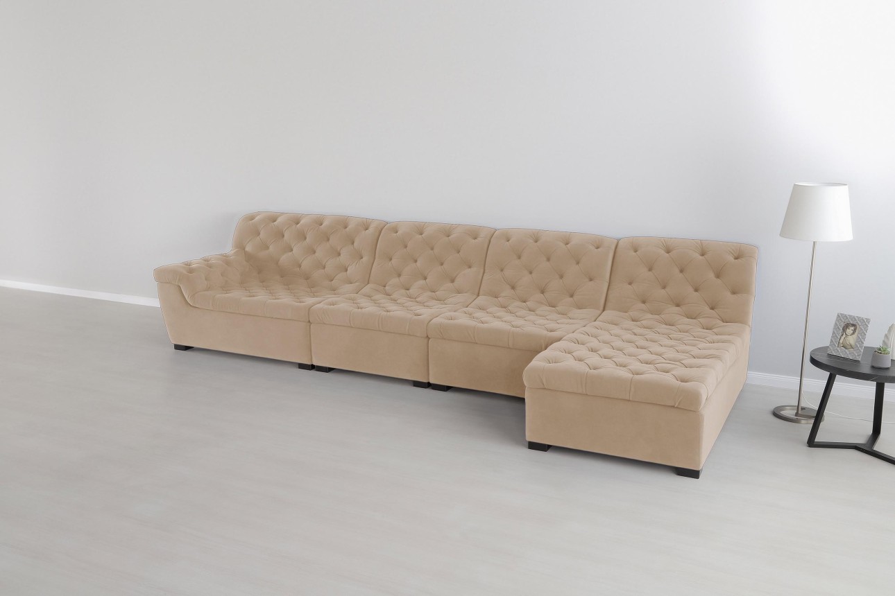 Colțar modular VERSAILLES (ansamblul 4), 4100x1820x970 mm.