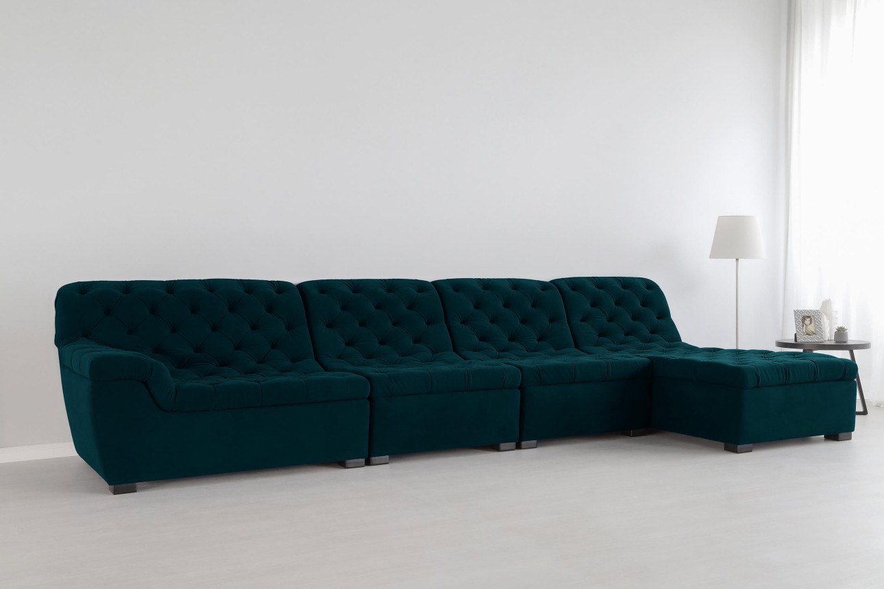 Colțar modular VERSAILLES (ansamblul 4), 4100x1820x970 mm.