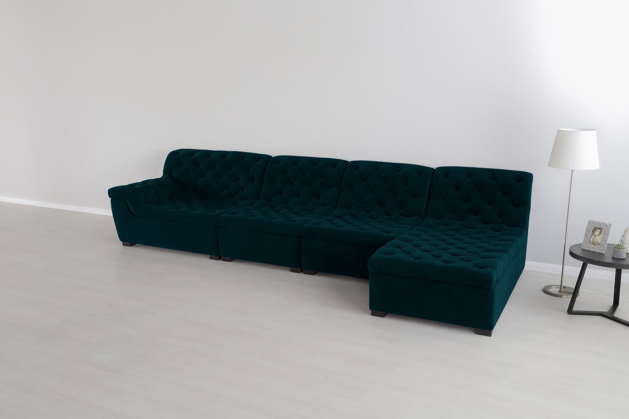 Colțar modular VERSAILLES (ansamblul 4), 4100x1820x970 mm.
