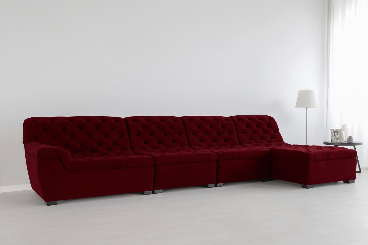 Colțar modular VERSAILLES (ansamblul 4), 4100x1820x970 mm.