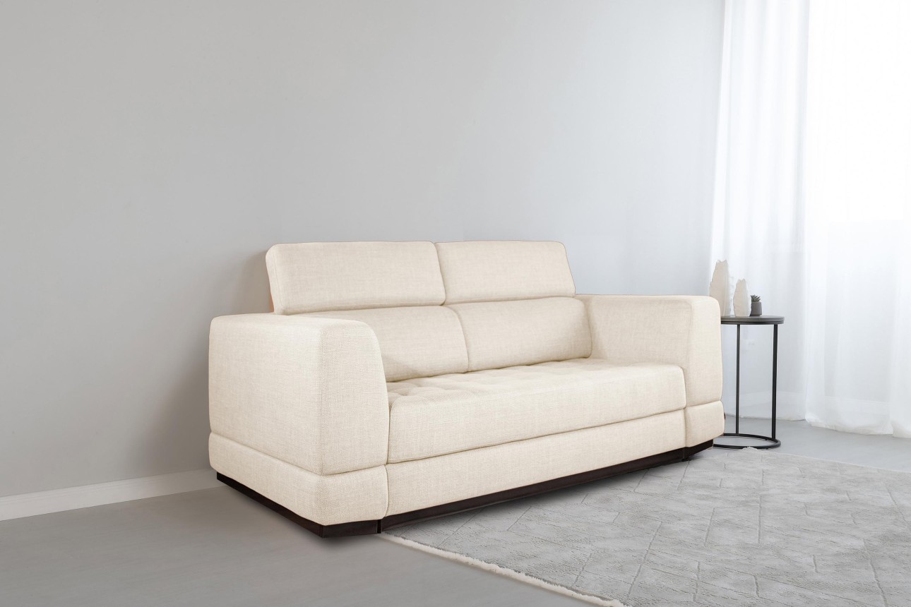 Canapea extensibilă BUTLER 1800, tetiere reglabile, 2360x1120x780 mm, spațiu de dormit 1780x1930 mm.