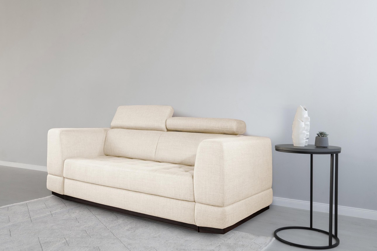Canapea extensibilă BUTLER 1800, tetiere reglabile, 2360x1120x780 mm, spațiu de dormit 1780x1930 mm.