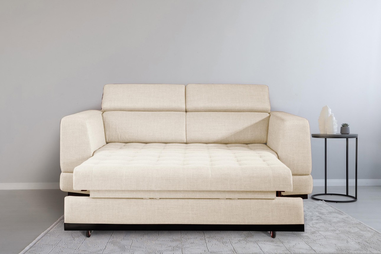 Canapea extensibilă BUTLER 1800, tetiere reglabile, 2360x1120x780 mm, spațiu de dormit 1780x1930 mm.