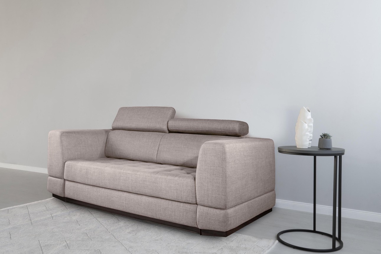 Canapea extensibilă BUTLER 1800, tetiere reglabile, 2360x1120x780 mm, spațiu de dormit 1780x1930 mm.