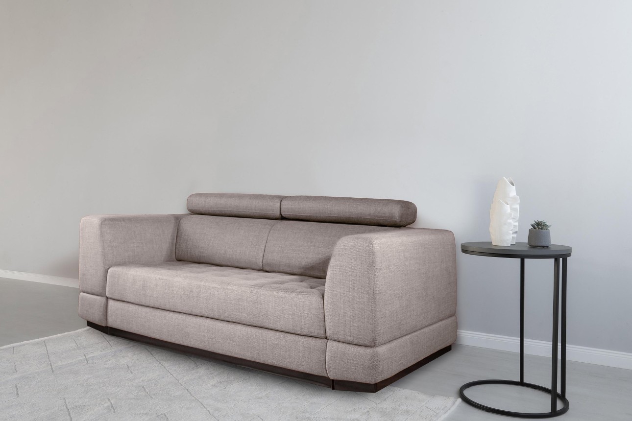 Canapea extensibilă BUTLER 1800, tetiere reglabile, 2360x1120x780 mm, spațiu de dormit 1780x1930 mm.