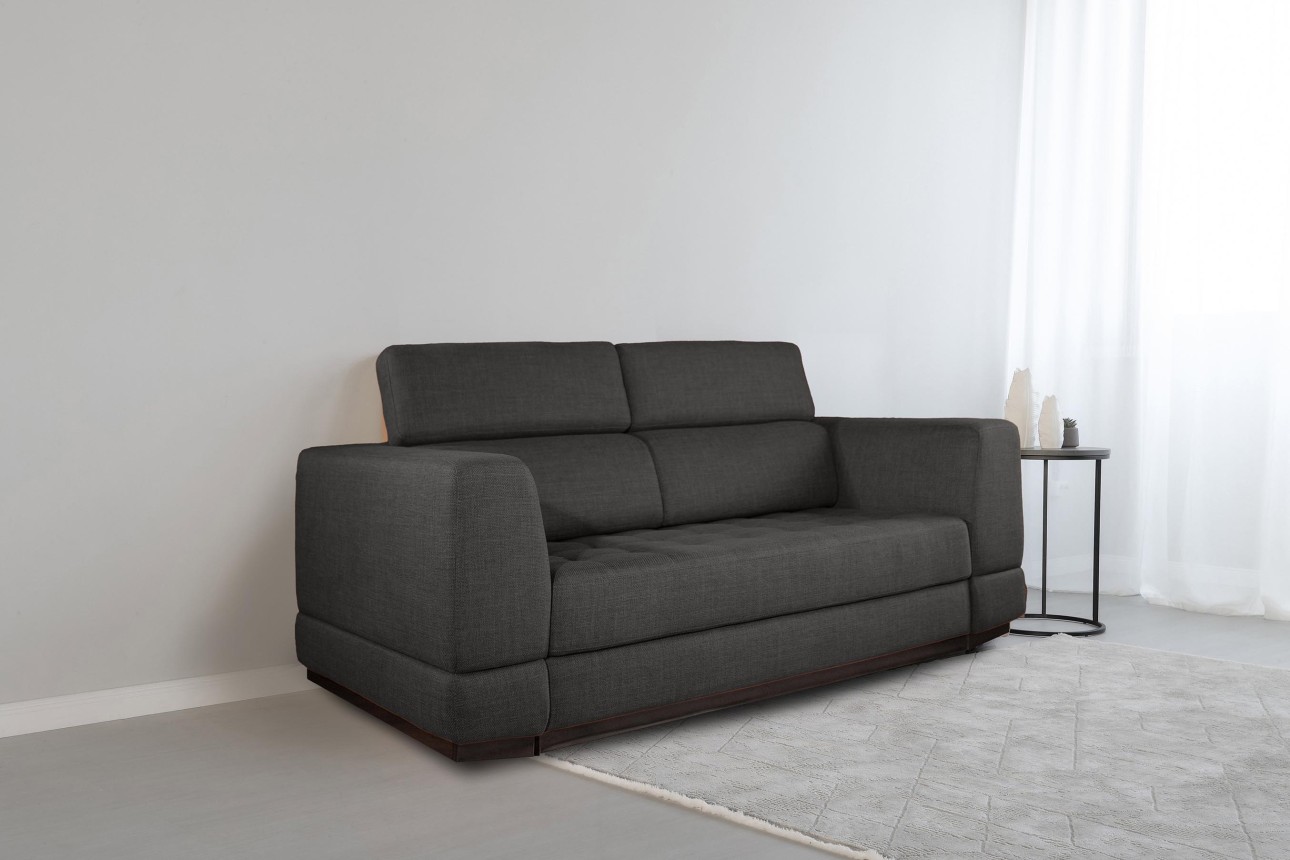 Canapea extensibilă BUTLER 1800, tetiere reglabile, 2360x1120x780 mm, spațiu de dormit 1780x1930 mm.