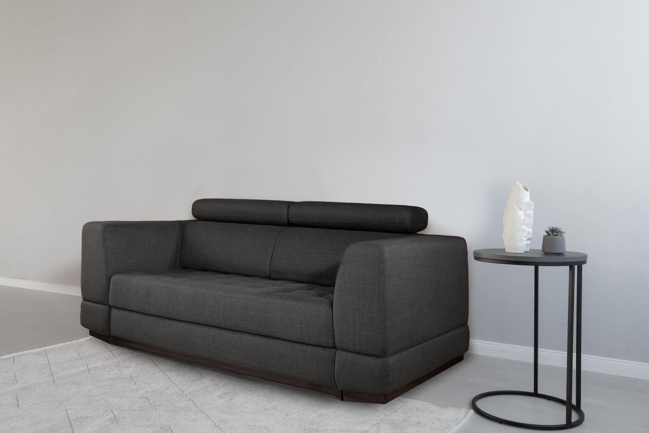 Canapea extensibilă BUTLER 1800, tetiere reglabile, 2360x1120x780 mm, spațiu de dormit 1780x1930 mm.