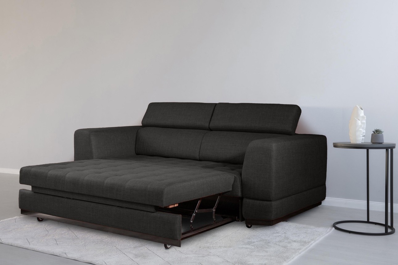 Canapea extensibilă BUTLER 1800, tetiere reglabile, 2360x1120x780 mm, spațiu de dormit 1780x1930 mm.