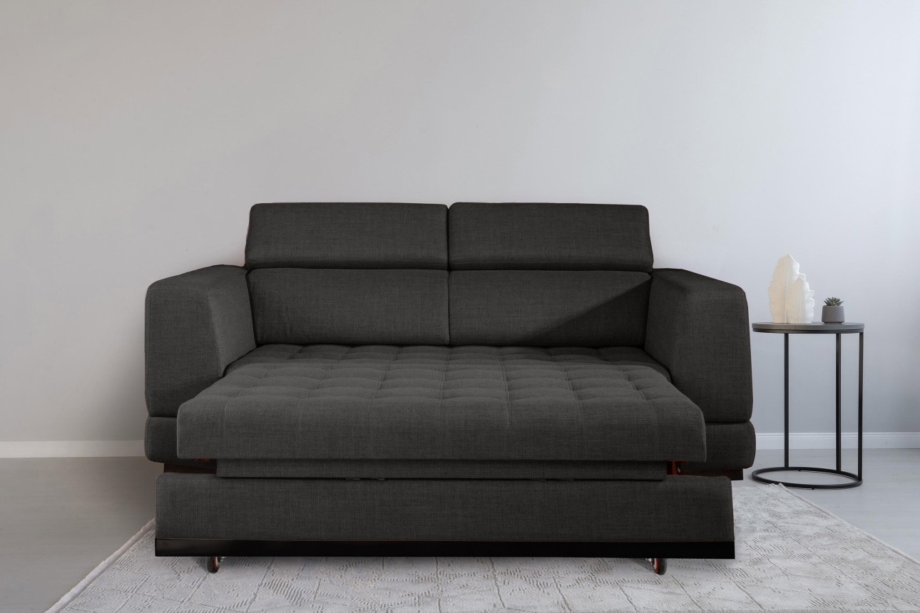 Canapea extensibilă BUTLER 1800, tetiere reglabile, 2360x1120x780 mm, spațiu de dormit 1780x1930 mm.