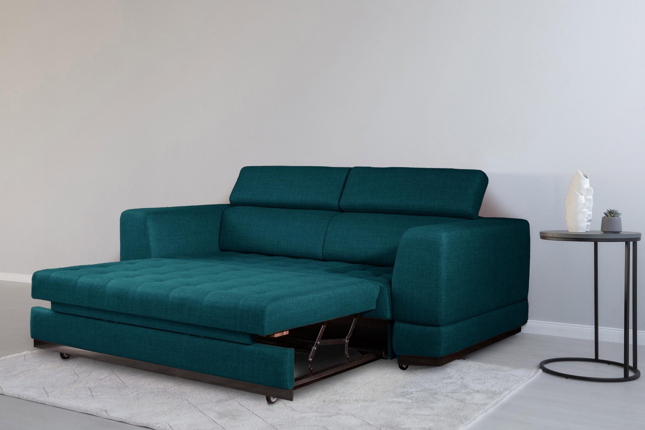 Canapea extensibilă BUTLER 1800, tetiere reglabile, 2360x1120x780 mm, spațiu de dormit 1780x1930 mm.