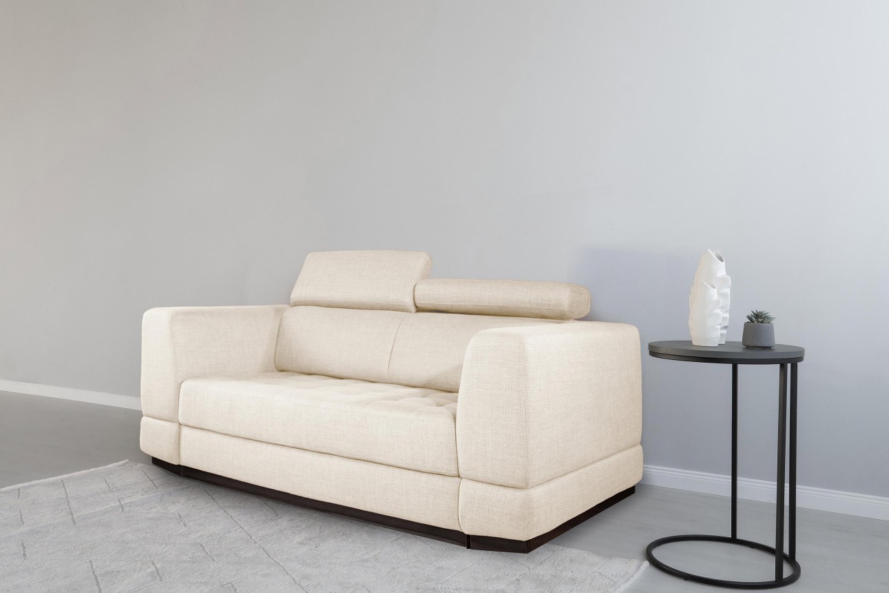 Canapea extensibilă BUTLER 1600, tetiere reglabile, 2170x1120x780 mm, spațiu de dormit 1580x1930 mm.