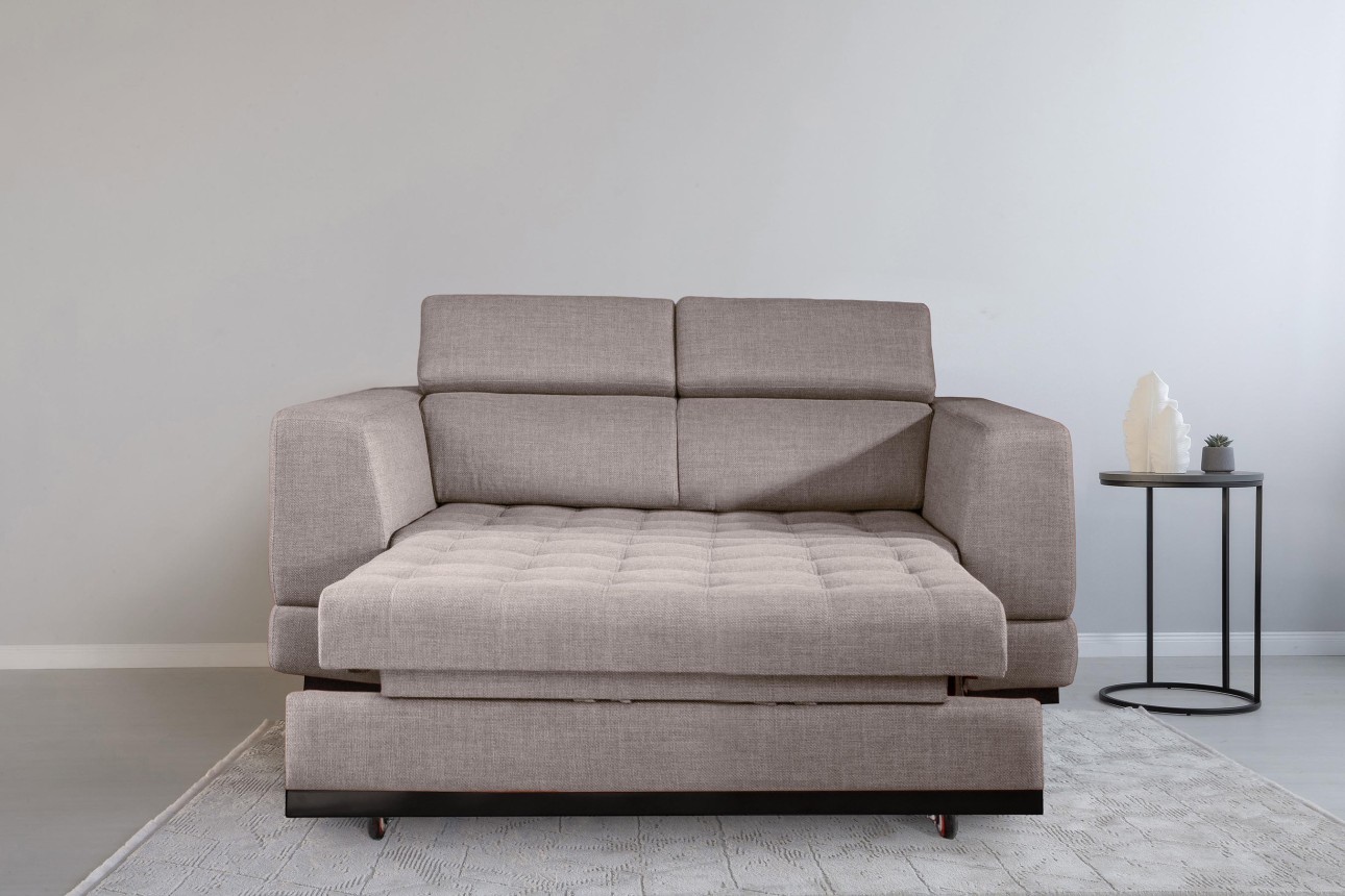Canapea extensibilă BUTLER 1600, tetiere reglabile, 2170x1120x780 mm, spațiu de dormit 1580x1930 mm.