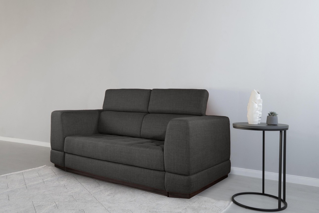 Canapea extensibilă BUTLER 1600, tetiere reglabile, 2170x1120x780 mm, spațiu de dormit 1580x1930 mm.