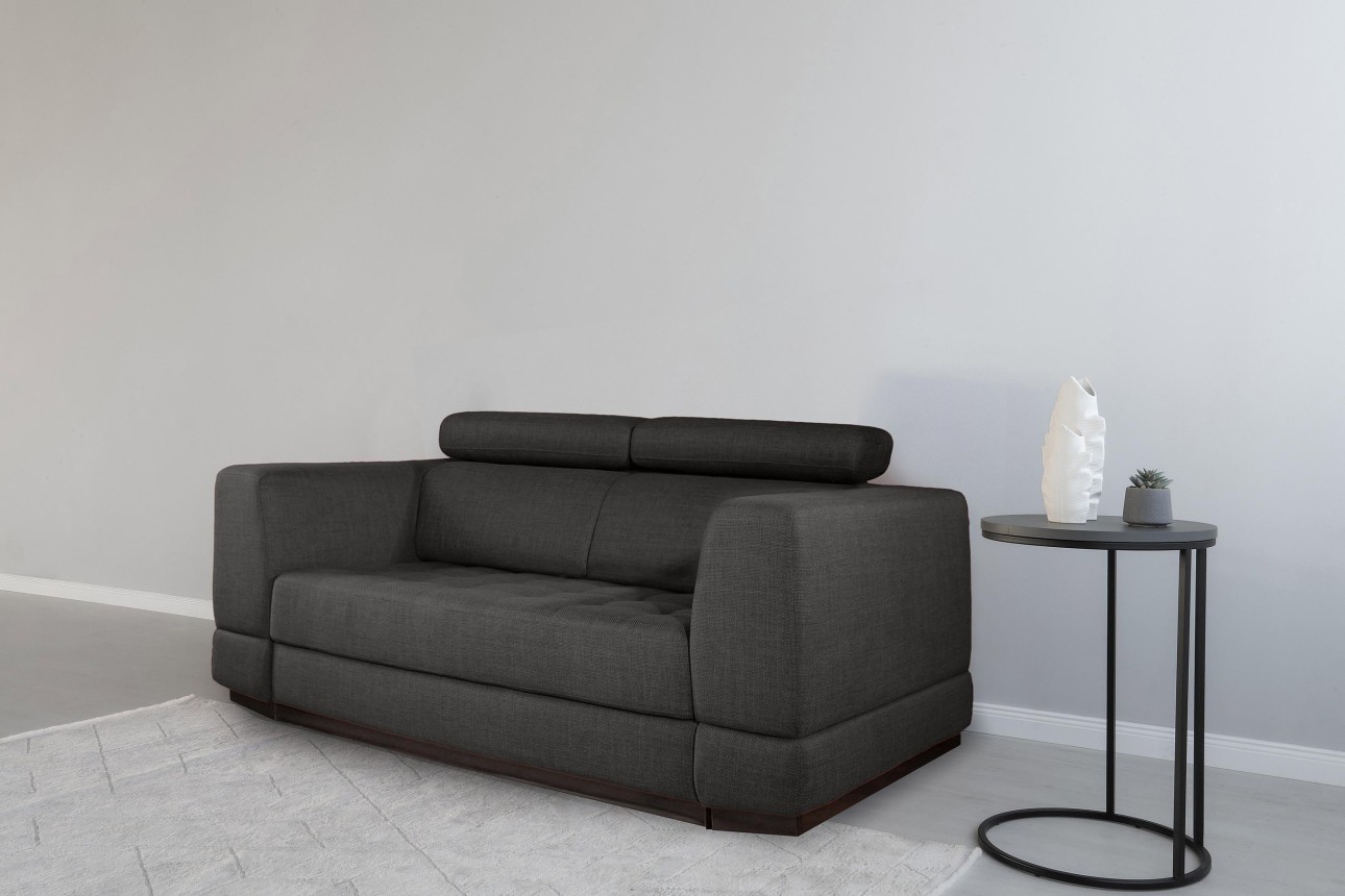Canapea extensibilă BUTLER 1600, tetiere reglabile, 2170x1120x780 mm, spațiu de dormit 1580x1930 mm.