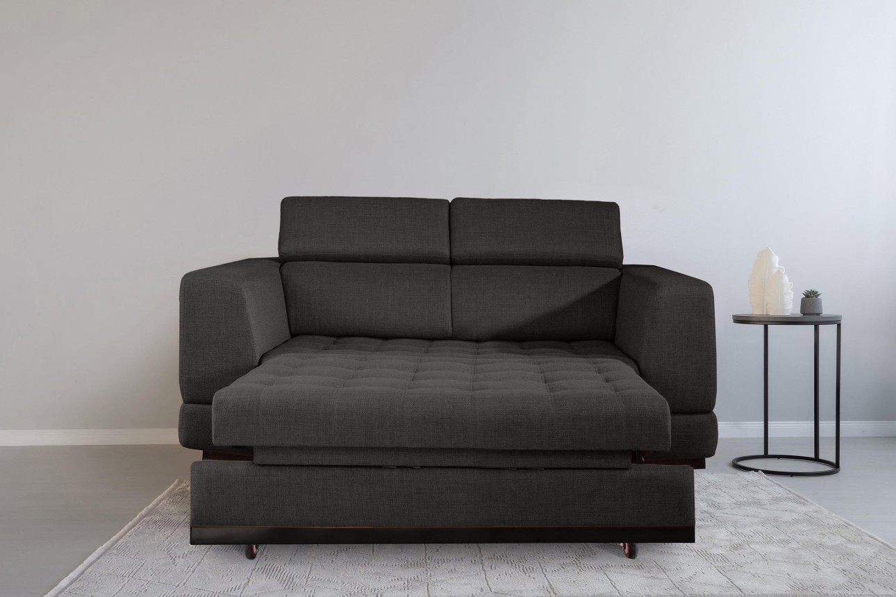 Canapea extensibilă BUTLER 1600, tetiere reglabile, 2170x1120x780 mm, spațiu de dormit 1580x1930 mm.