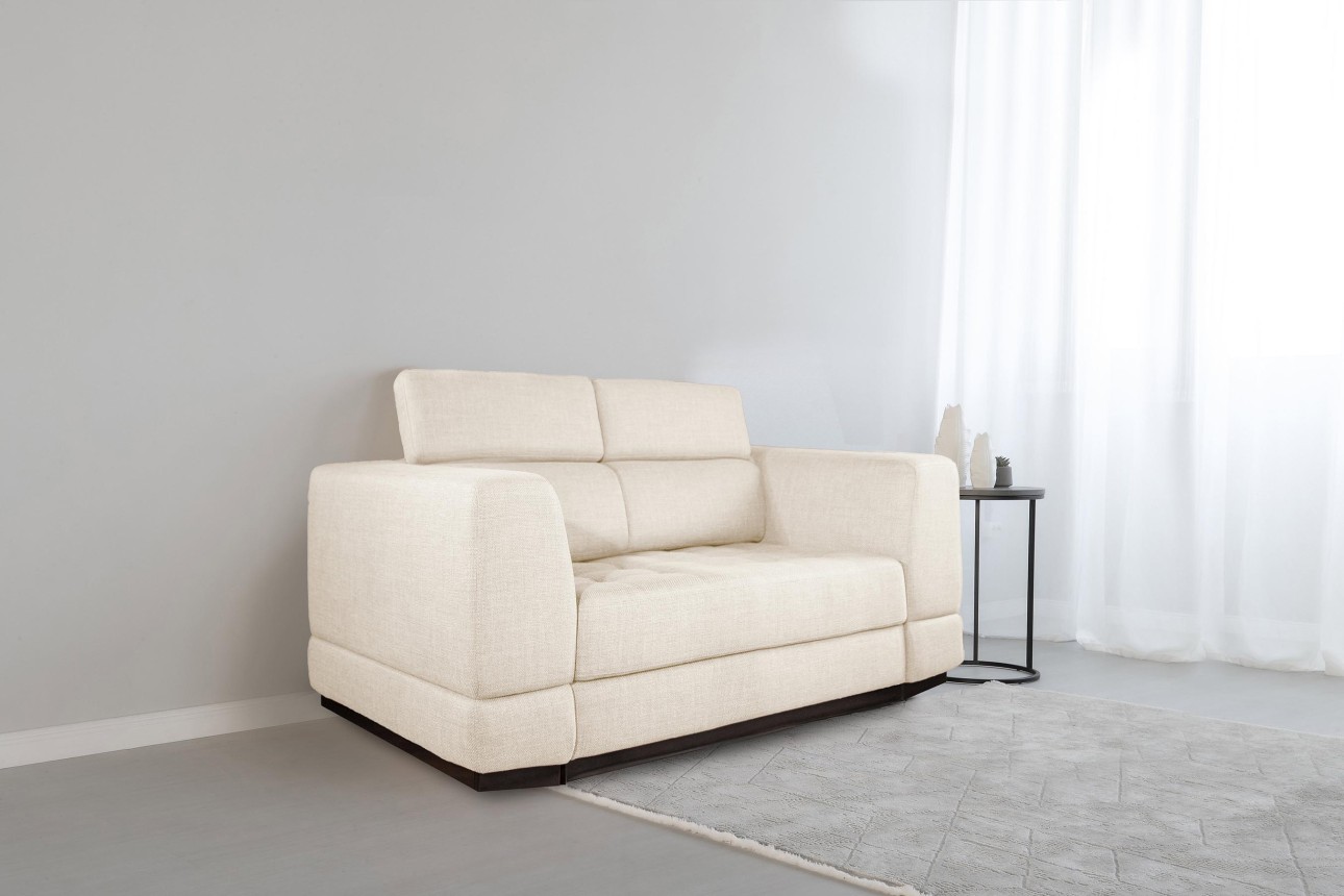 Canapea extensibilă BUTLER 1400, tetiere reglabile, 1960x1120x780 mm, spațiu de dormit 1380x1930 mm.