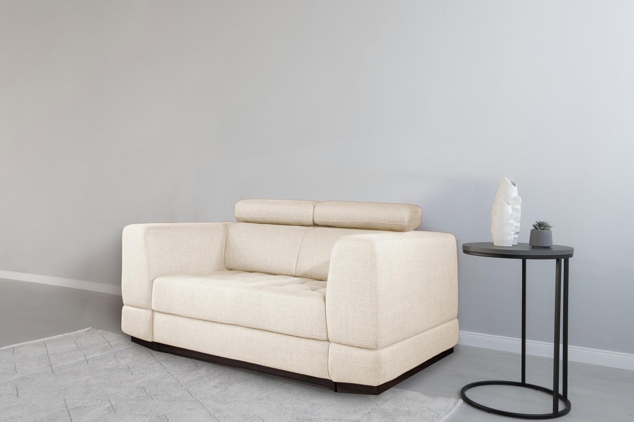 Canapea extensibilă BUTLER 1400, tetiere reglabile, 1960x1120x780 mm, spațiu de dormit 1380x1930 mm.