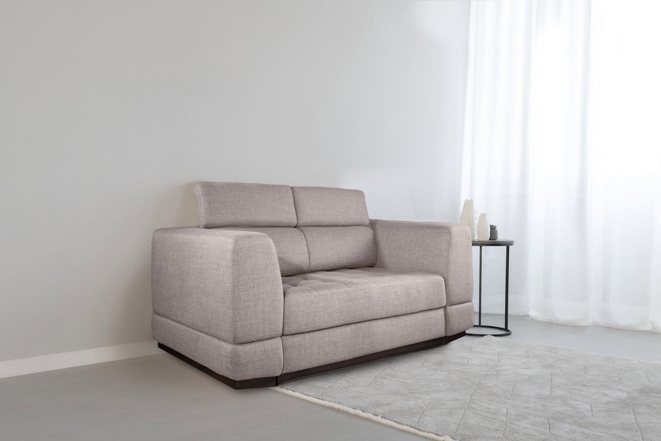 Canapea extensibilă BUTLER 1400, tetiere reglabile, 1960x1120x780 mm, spațiu de dormit 1380x1930 mm.