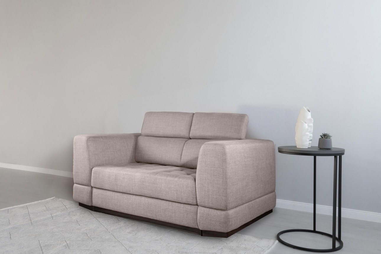 Canapea extensibilă BUTLER 1400, tetiere reglabile, 1960x1120x780 mm, spațiu de dormit 1380x1930 mm.