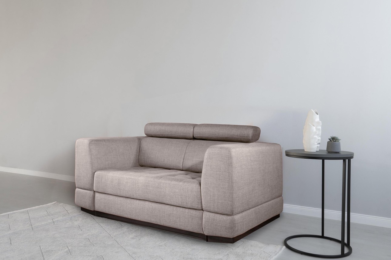 Canapea extensibilă BUTLER 1400, tetiere reglabile, 1960x1120x780 mm, spațiu de dormit 1380x1930 mm.
