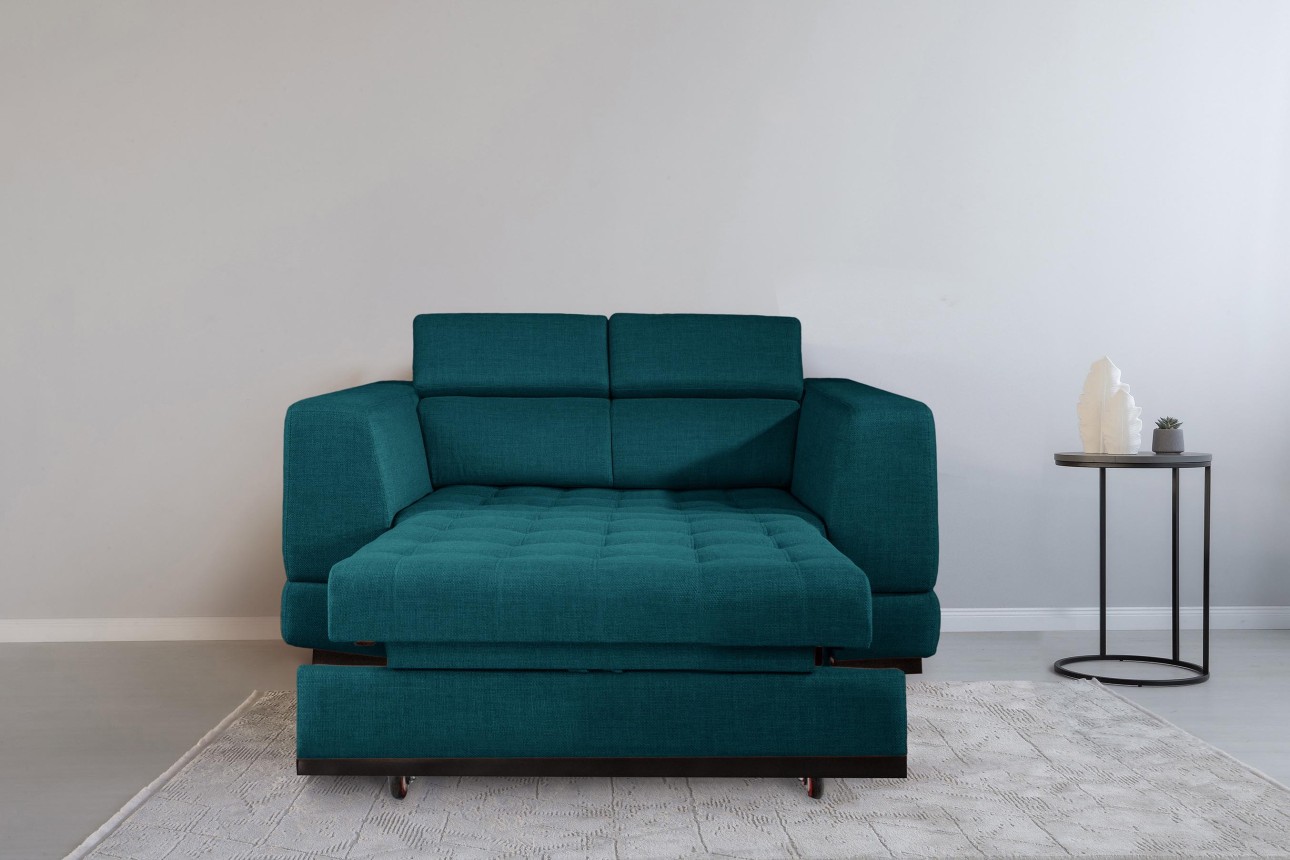 Canapea extensibilă BUTLER 1400, tetiere reglabile, 1960x1120x780 mm, spațiu de dormit 1380x1930 mm.