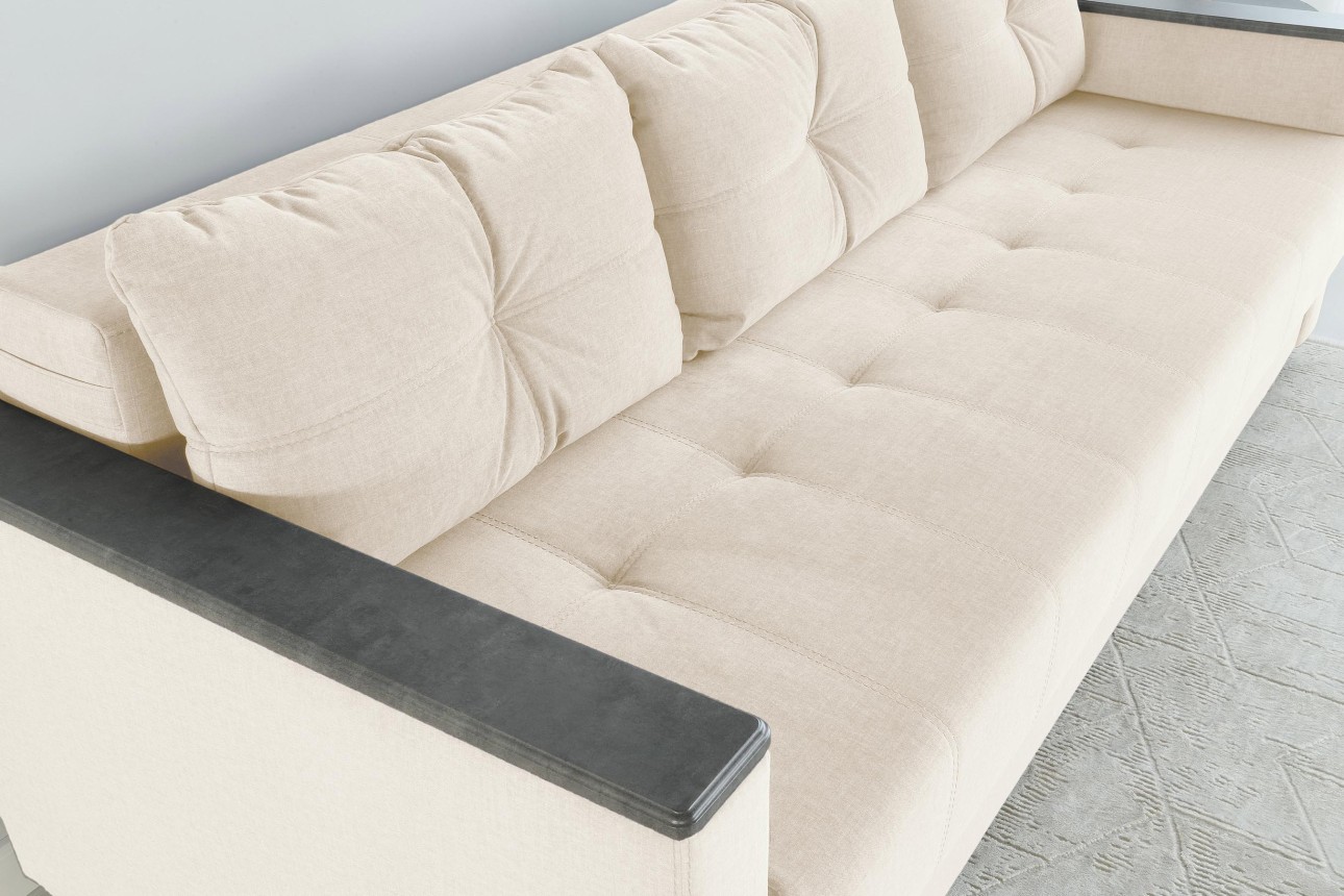 Canapea extensibilă KENTUCKY, cu ladă de depozitare, 2270*1000x800 mm, spațiu de dormit 2020x1450 mm.