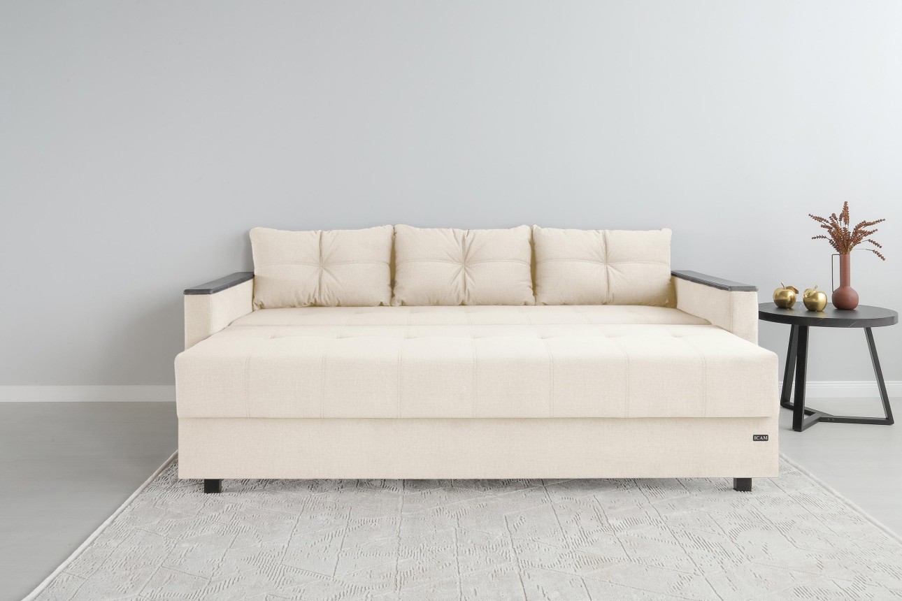 Canapea extensibilă KENTUCKY, cu ladă de depozitare, 2270*1000x800 mm, spațiu de dormit 2020x1450 mm.