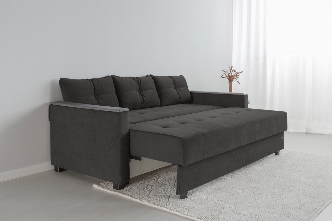 Canapea extensibilă KENTUCKY, cu ladă de depozitare, 2270*1000x800 mm, spațiu de dormit 2020x1450 mm.