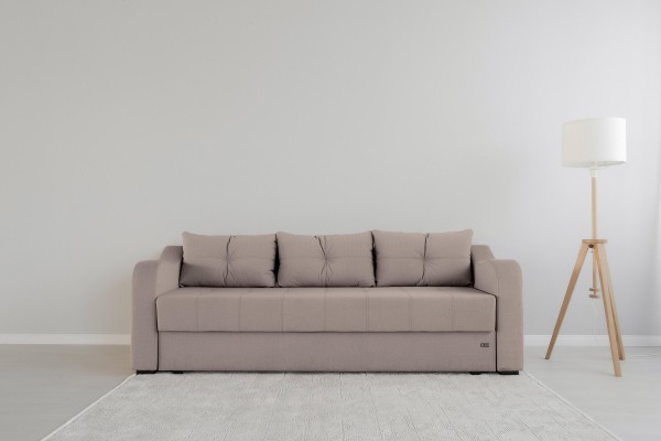 Canapea extensibilă MILANO, cu ladă de depozitare, 2350x1000x800 mm, spațiu de dormit 2020x1450 mm.