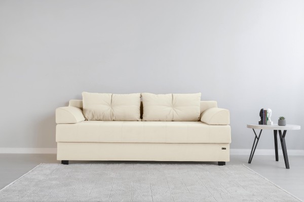 Canapea extensibilă DUBLIN, cu ladă de depozitare, 2000x950x770 mm, spațiu de dormit 2000x1500 mm.