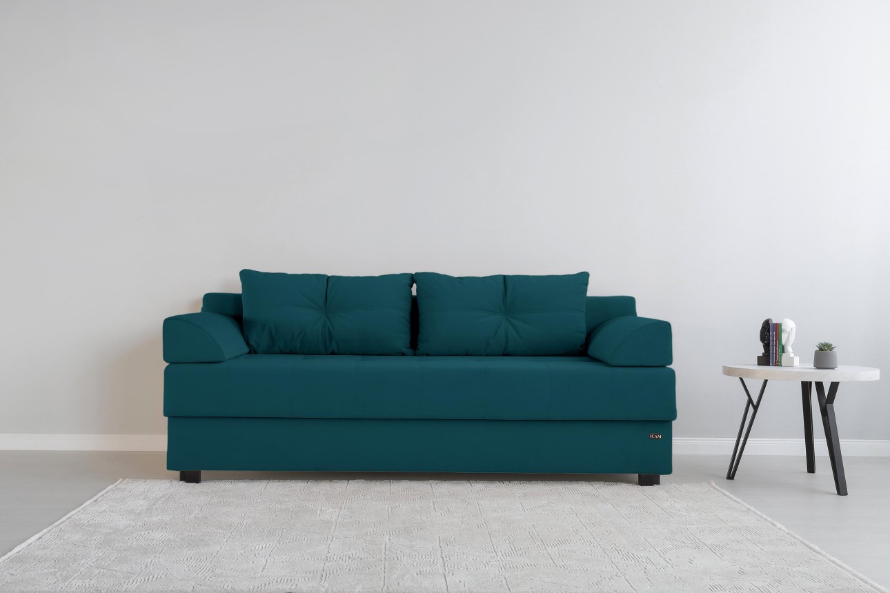 Canapea extensibilă DUBLIN, cu ladă de depozitare, 2000x950x770 mm, spațiu de dormit 2000x1500 mm.