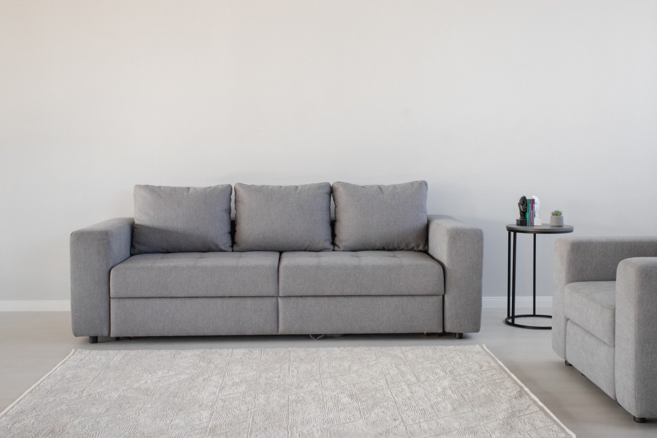Canapea extensibilă STONE, 2480x1080x1000 mm, spațiu de dormit 2000x2000 mm.