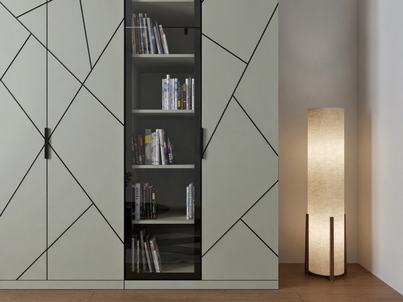 Dulap pentru living MODERN, 6 uși.