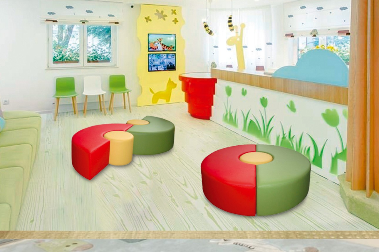 Pufuri modulare, 1550x440x440 mm.