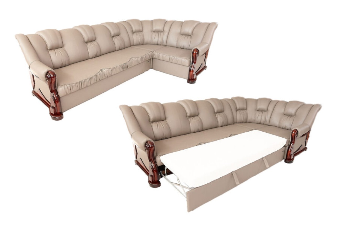 Colțar extensibil CLASSIC 3, ladă de depozitare, 3000x1900x950 mm, spațiu de dormit 2530x1250 mm.