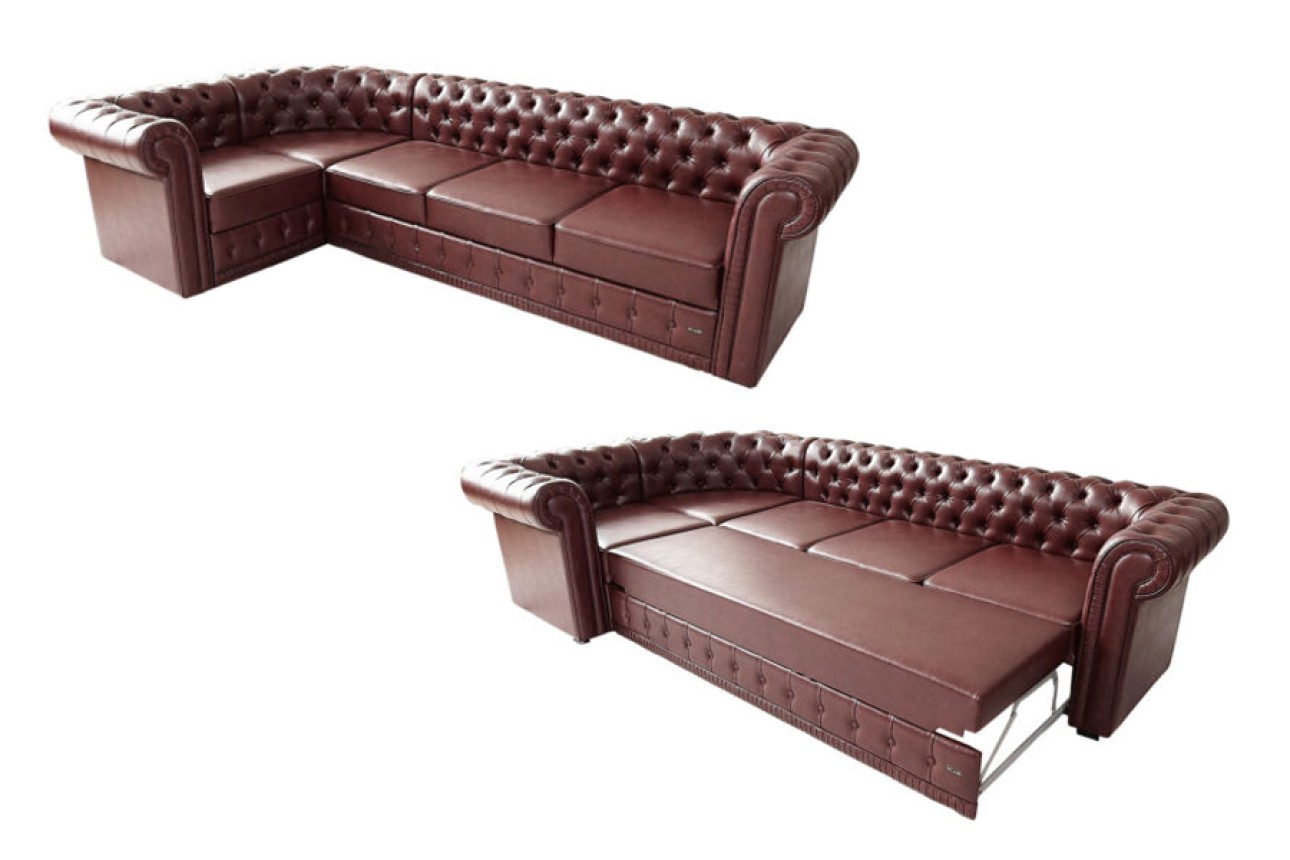 Colțar extensibil PRINCESS 3, 3200x1800x810 mm, spațiu de dormit 2600x1320 mm.