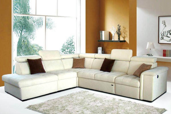 Colțar modular MISTRÁL (ansamblul 1), extensibil, tetiere reglabile, 3800x1940x1070 mm, spațiu de dormit 1200x1800 mm.