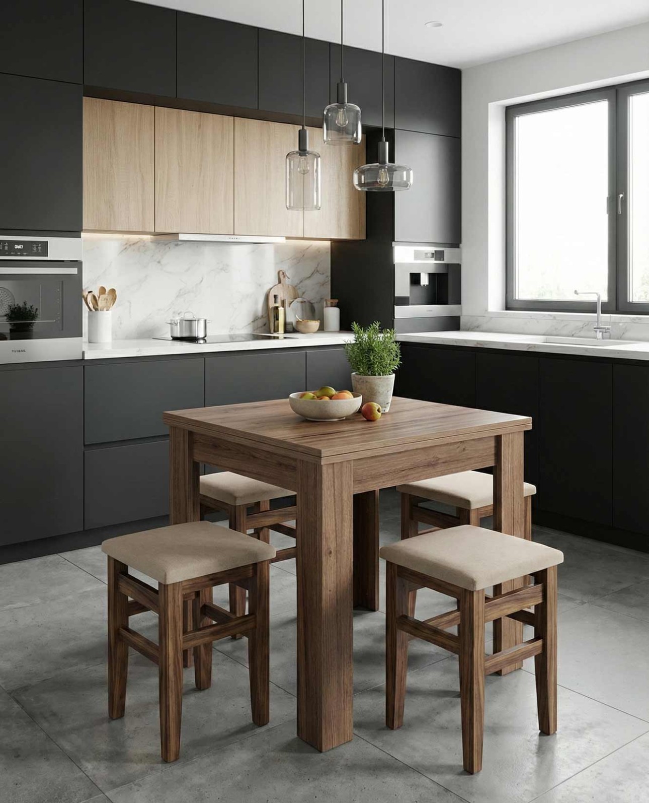 Taburet STONG din lemn solid ICAM