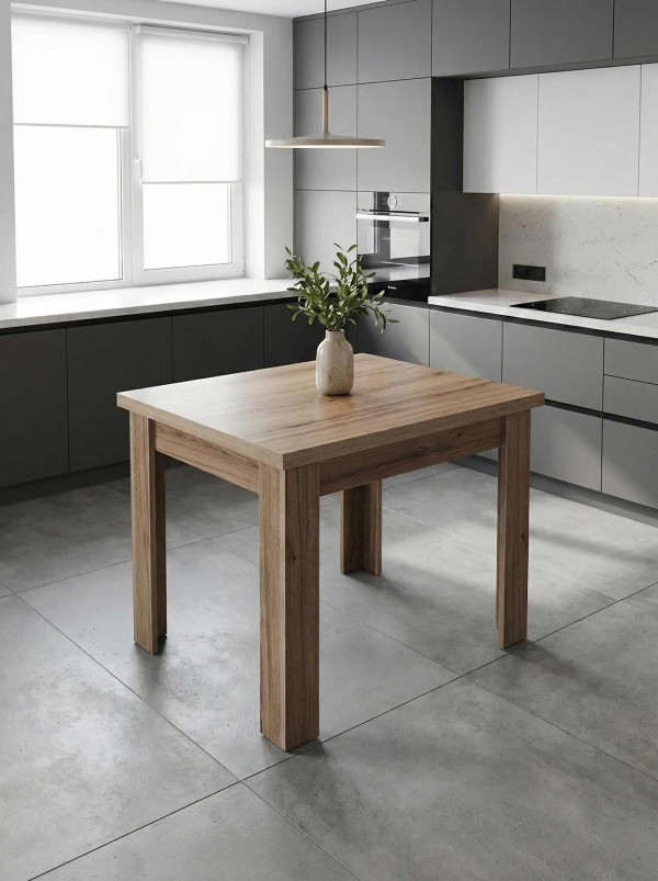 Masă Extensibilă FIORI 600x800/ 1200x800 mm - PAL Melaminat Premium | Mecanism Rotativ