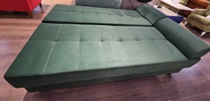 Canapea extensibilă DUBLIN, cu ladă de depozitare, 2000x950x770 mm, spațiu de dormit 2000x1500 mm.