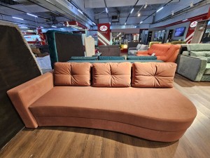 Canapea extensibilă GRACE (cotieră stinga), cu ladă de depozitare, 2300x1000x770 mm, spațiu de dormit 2100x1500 mm.