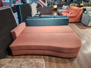 Canapea extensibilă GRACE (cotieră stinga), cu ladă de depozitare, 2300x1000x770 mm, spațiu de dormit 2100x1500 mm.