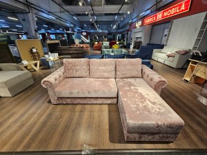 Colțar LUXURY 2, cu ladă de depozitare, șezlong universal, 2500x1800x850 mm, suprafața dormit 2000x1600 mm.