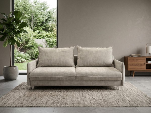 Canapea extensibilă Airy, cu ladă de depozitare, 2200x1080x640 mm, spațiu de dormit 1550x2100x640 mm